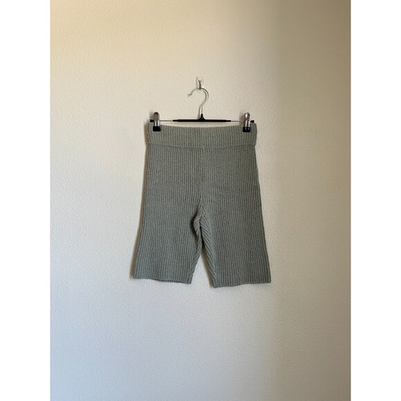 rag & bone Women's Sunny Knit Bike Shorts in Sage Green Size XS - Picture 1 of 5